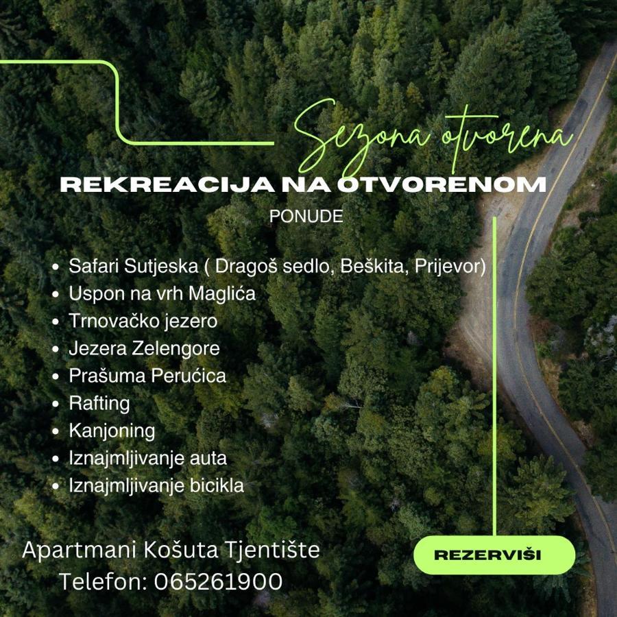 Apartmani Kosuta Т'єнтіште Екстер'єр фото